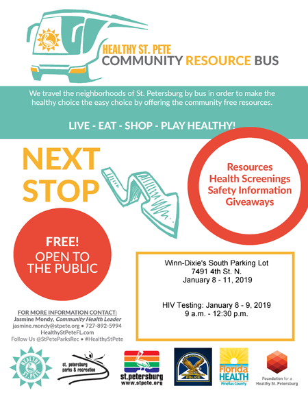 Community Resource Bus Flyer - Click to open pdf version.
