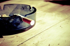 Cigarette in Ash Tray