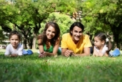 Family in Park