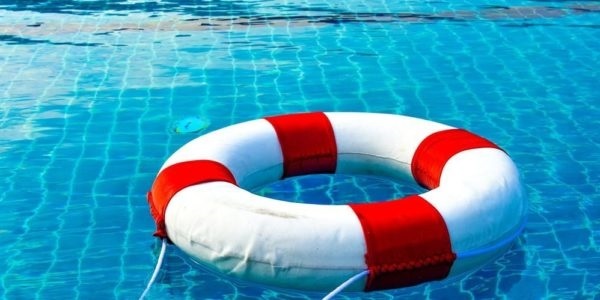 life preserver in pool