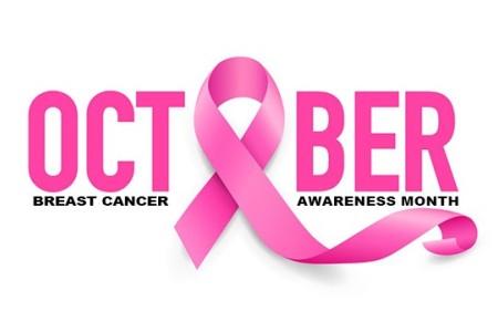 Breast cancer awareness month graphic